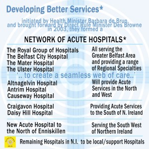 Daisy Hill Hospital is an acute hospital to provide a Seamless web of care with the NI hospital network