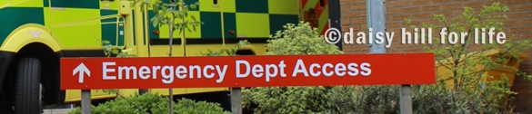 Daisy Hill Acute Hospital Emergency Department serves the entire area of Newry and Mourne and South Armagh the largest popultation in the Southern Trust