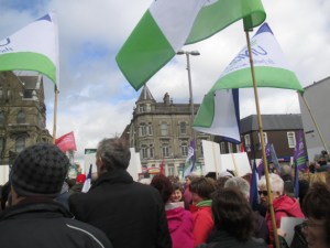 Newry and Mourne population Rally for enhanced Stroke services at Daisy Hill Acute Hospital in 2015