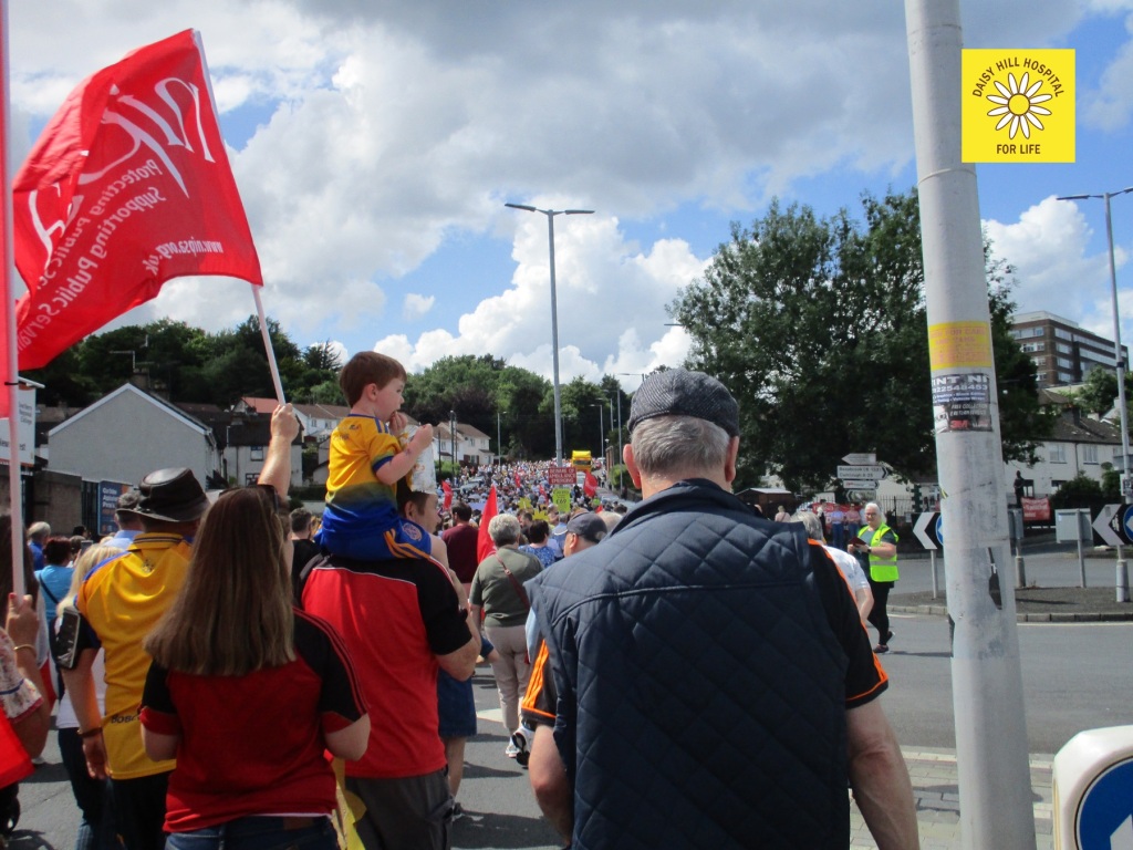Rally and another show of strength for Daisy Hill Acute Hospital, Newry city 25.06.2023