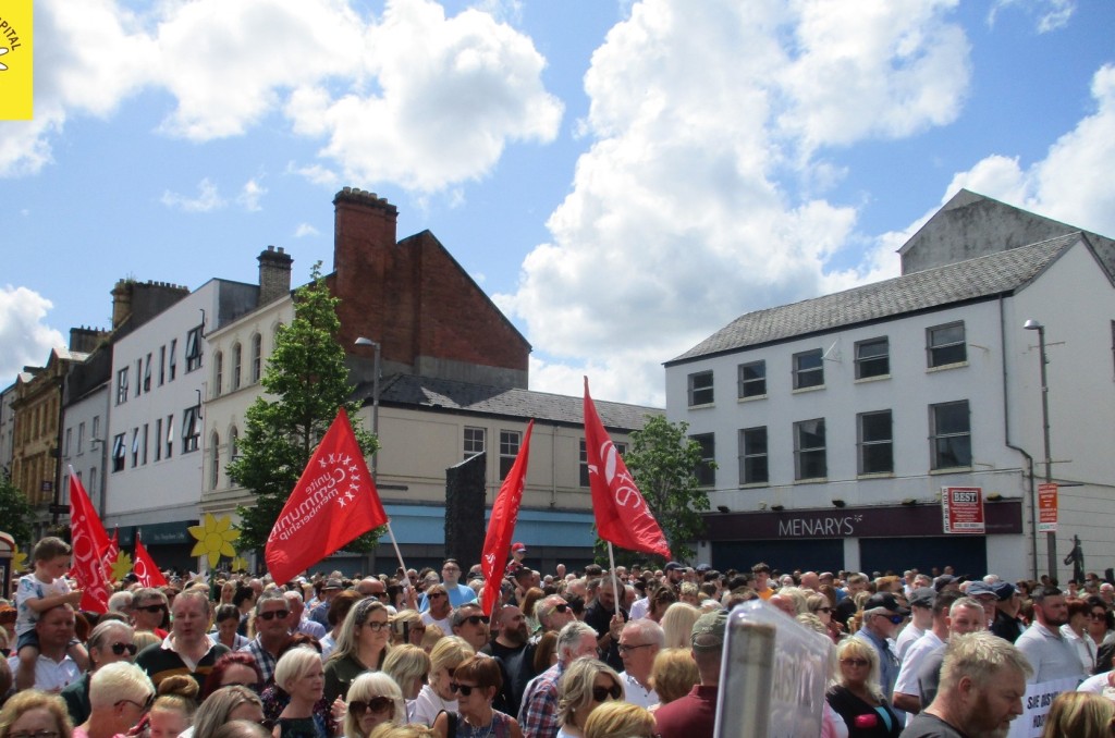 People Power Marcus Square, Newry- Daisy Hill Hospital Saves Lives June 2023